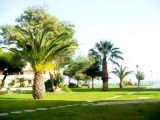 Gardens in Iberlagos with sea behind